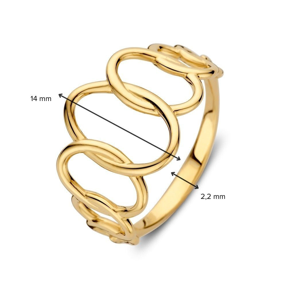Ring Geelgoud – Speels Open Design RC107924