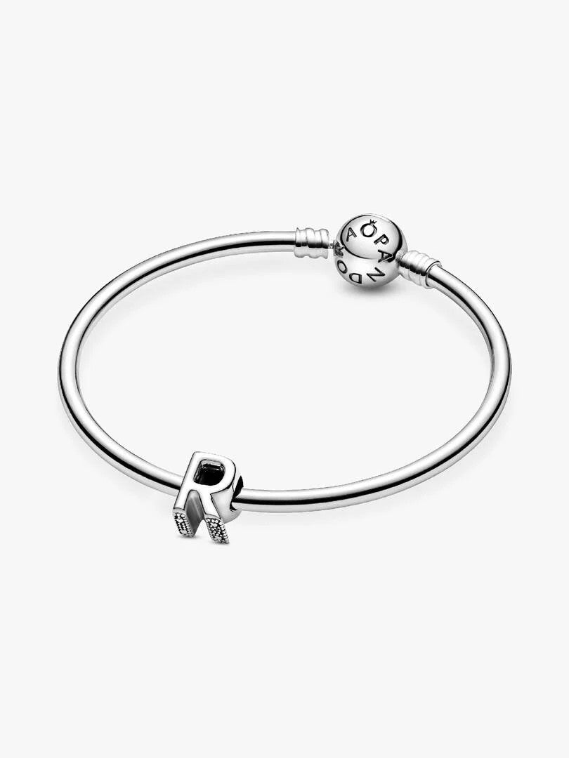 Pandora Moments 797472 - Zilveren bedel met letter R