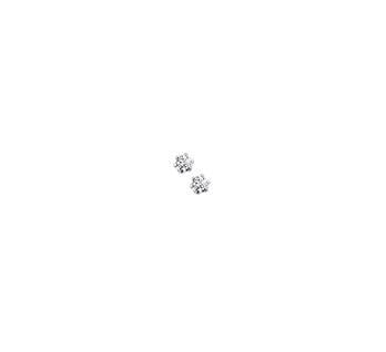 Zilveren oorsteker solitaire zirkonia  2.5 mm