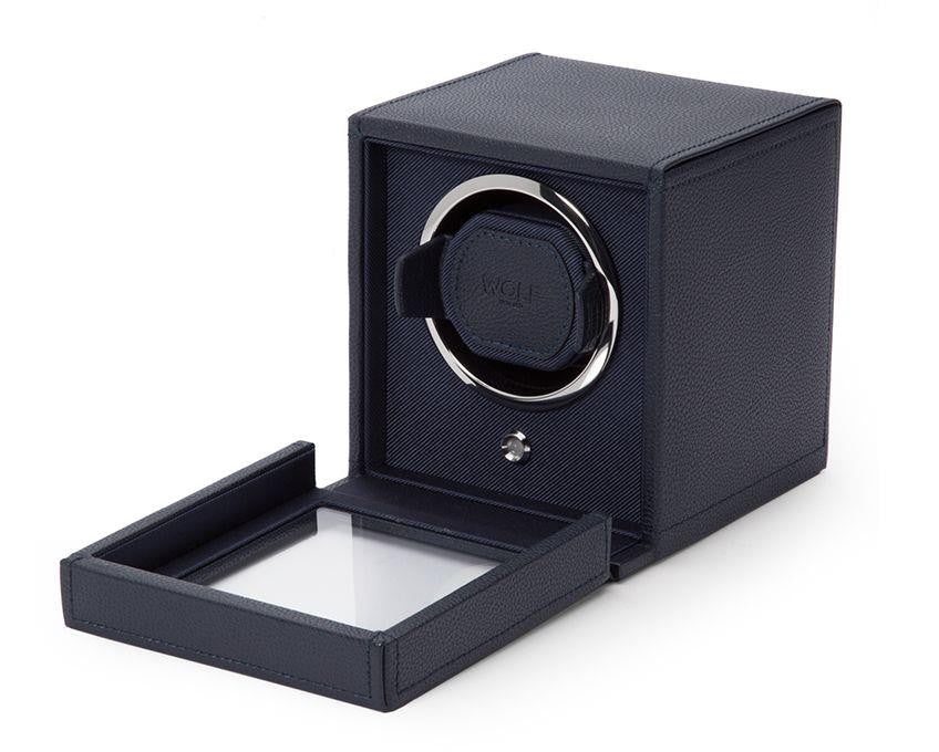 CUB SINGLE WATCH WINDER WITH COVER  4611141 Navy