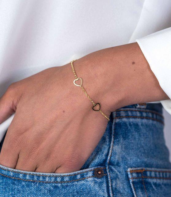 ZINZI armband hearts verguld ZIA1188G