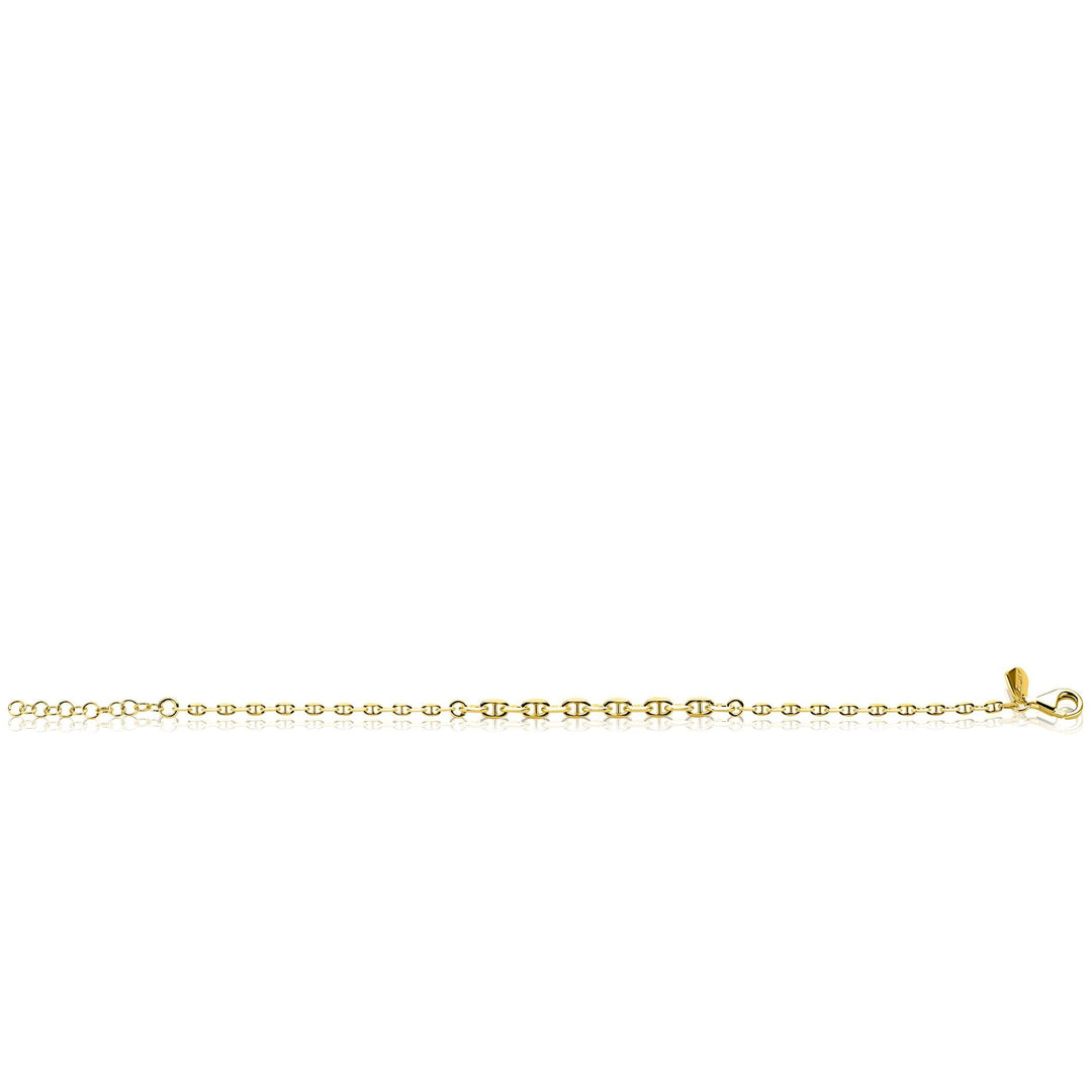 ZINZI goldplated armband met aflopende marineschakels – ZIA2762G