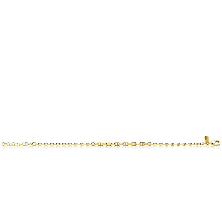 ZINZI goldplated armband met aflopende marineschakels – ZIA2762G