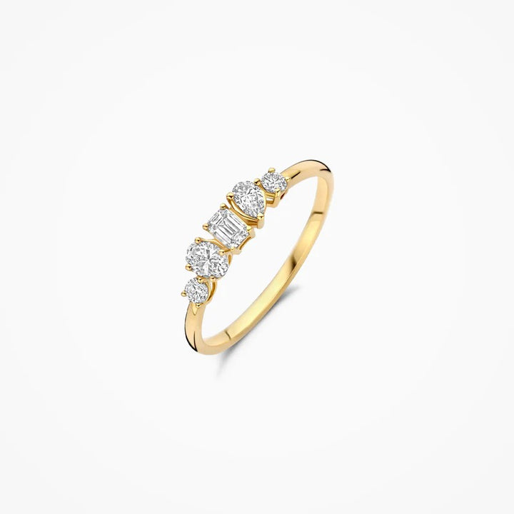 Lab Diamonds Ring 14 kt Geelgoud met Lab Grown Diamanten – LG1032Y