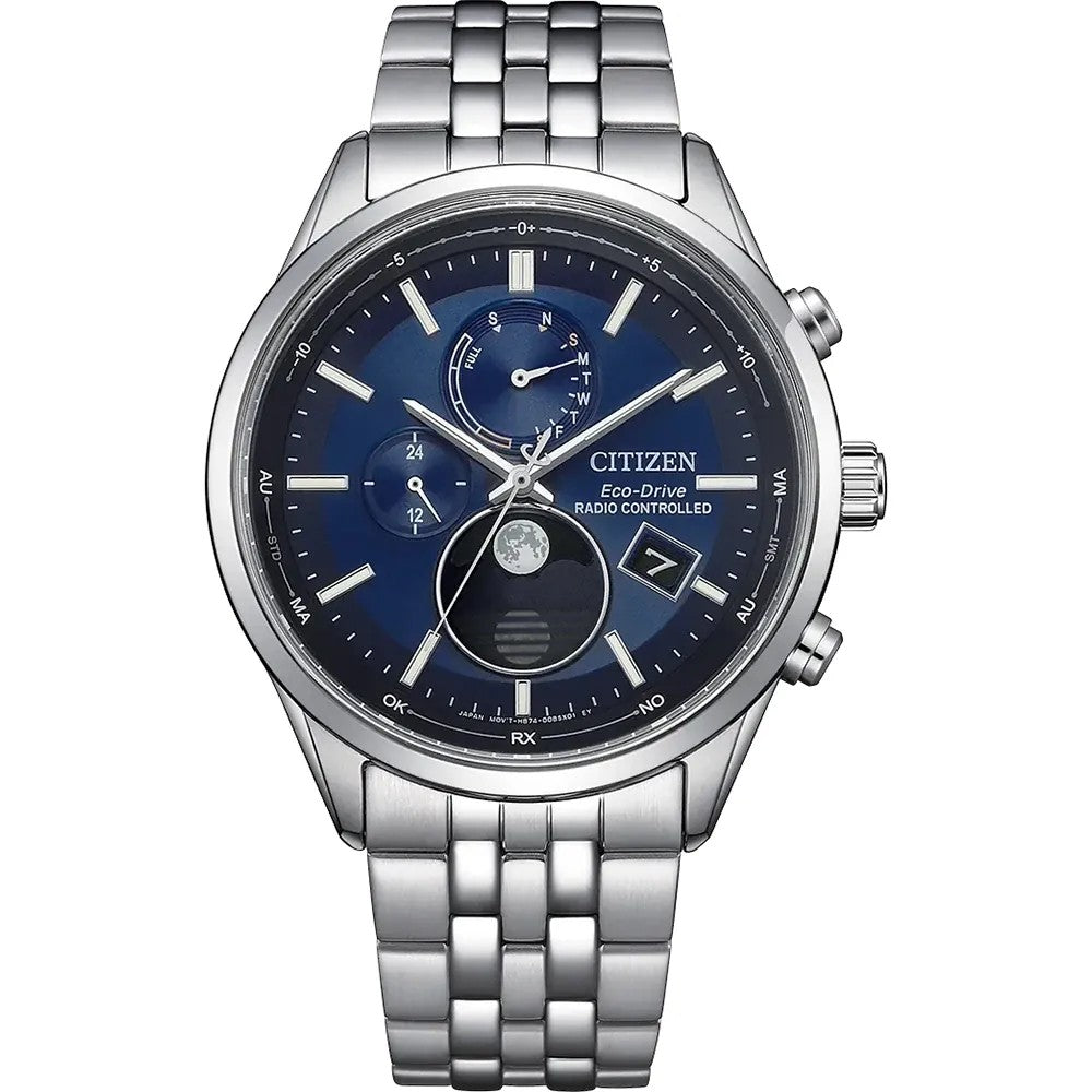 Citizen Radio Controlled Moonphase BY1030-50L Solar heren horloge 42 mm