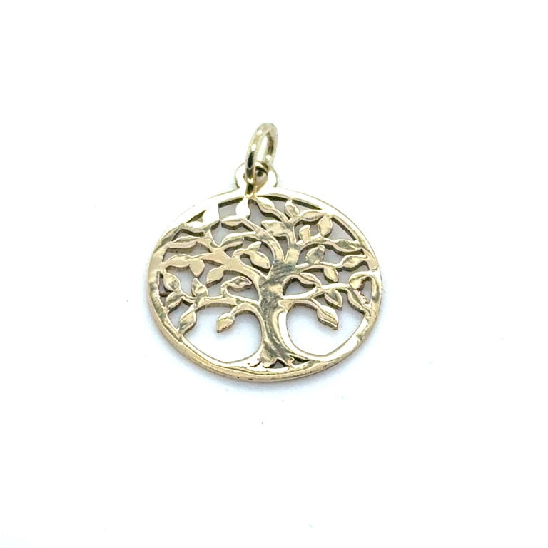 14 kt hanger Levensboom opengewerkt