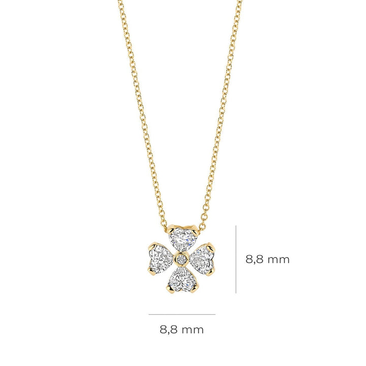 Lab diamonds collier LG3017Y - 14k Geelgoudå