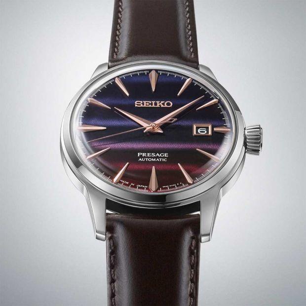 Seiko Presage Cocktail Time Star Bar Purple Sunset SRPK75J1