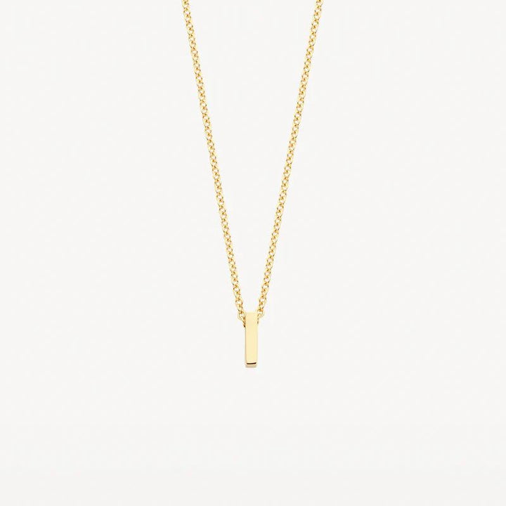 14k Geelgoud Collier 3155YGO met letter I