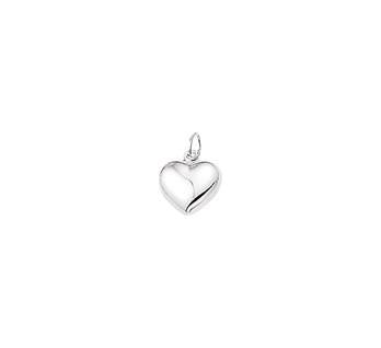 Zilveren hanger hart 10,5 x 10.5 mm