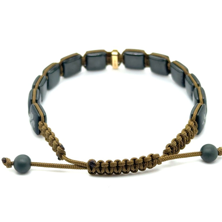 18 kt Orotech Bracelet Ceramic Brown Diamond 0.05ct B15-52MYB