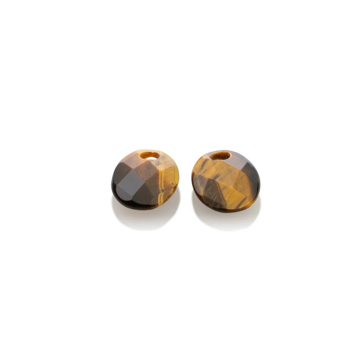 Earstones | Small Oval - Facet Tiger EyEAGEM09-SO