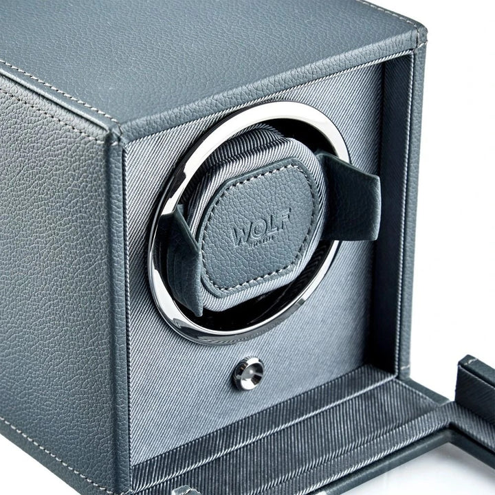 WOLF 1834 Cub watch winder met cover grijs 461165
