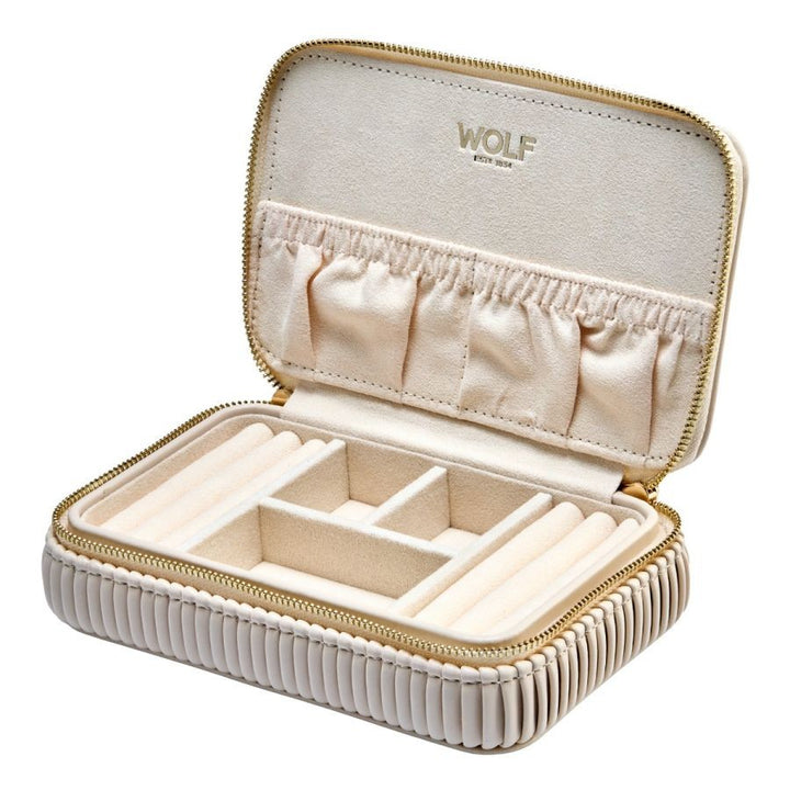 WOLF 1834 Bella Zip Case Bone sieradenetui – 781353