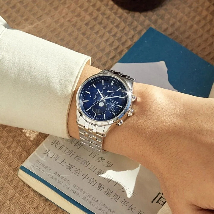 Citizen Radio Controlled Moonphase BY1030-50L Solar heren horloge 42 mm