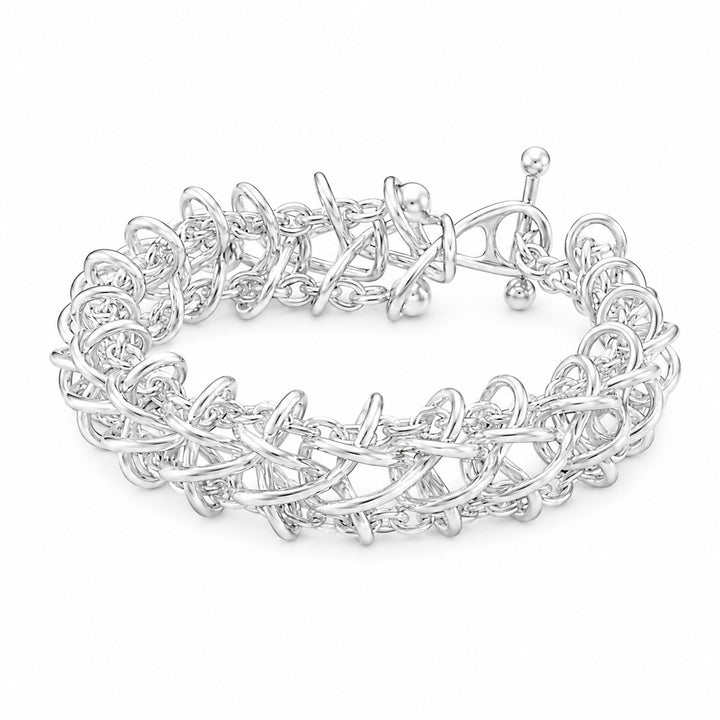 Georg Jensen Weft Double Link Armband Sterling Zilver 20002034