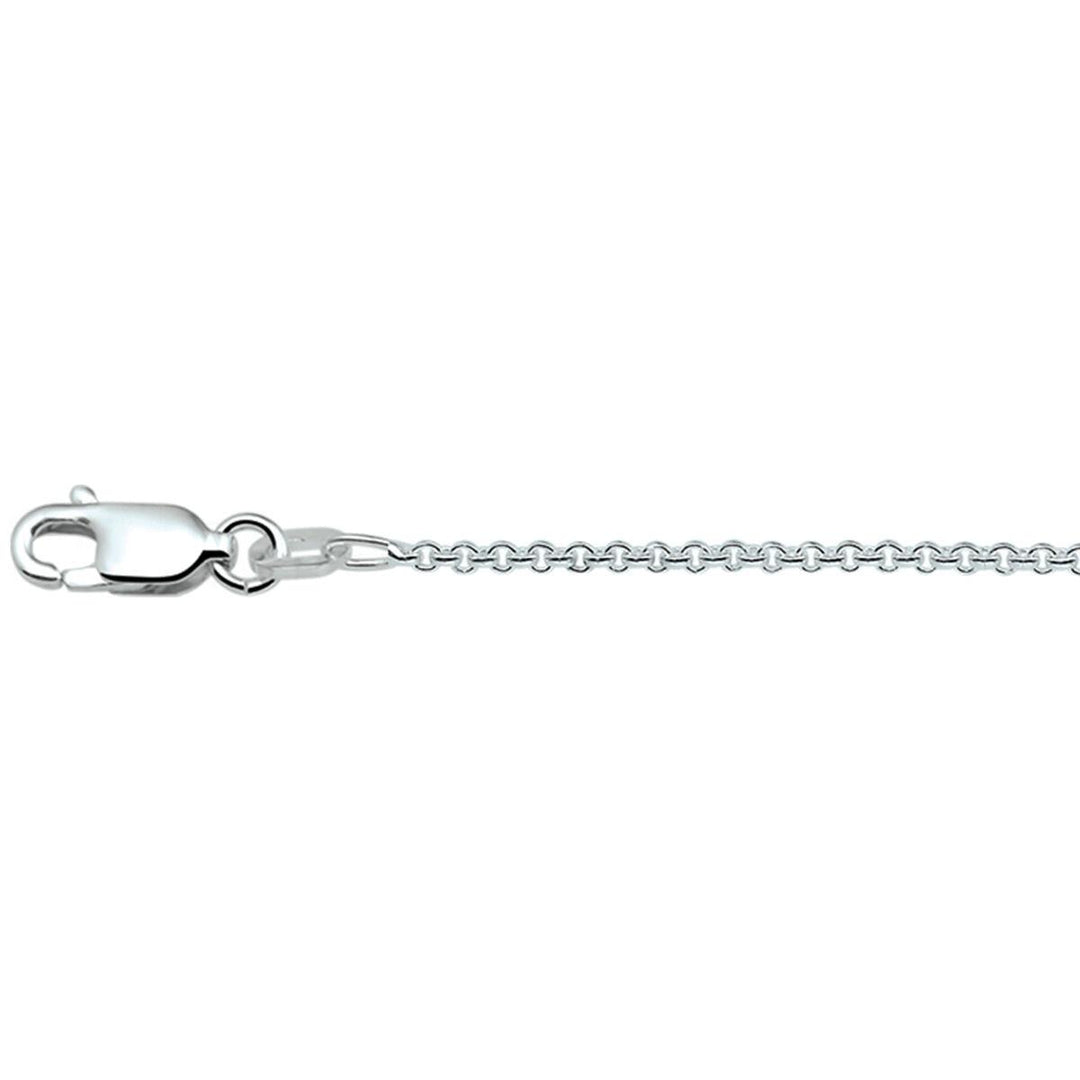 zilveren collier anker rond 1,5 mm
