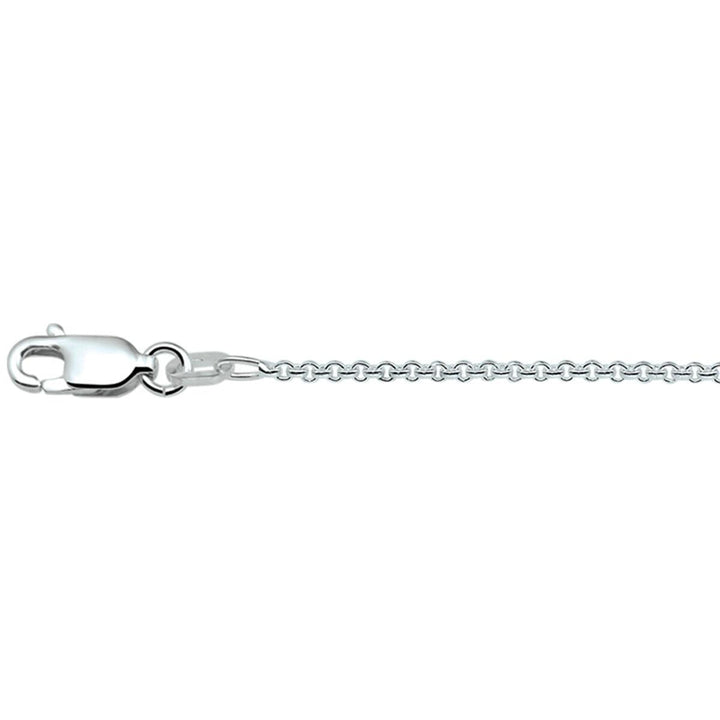 zilveren collier anker rond 1,5 mm