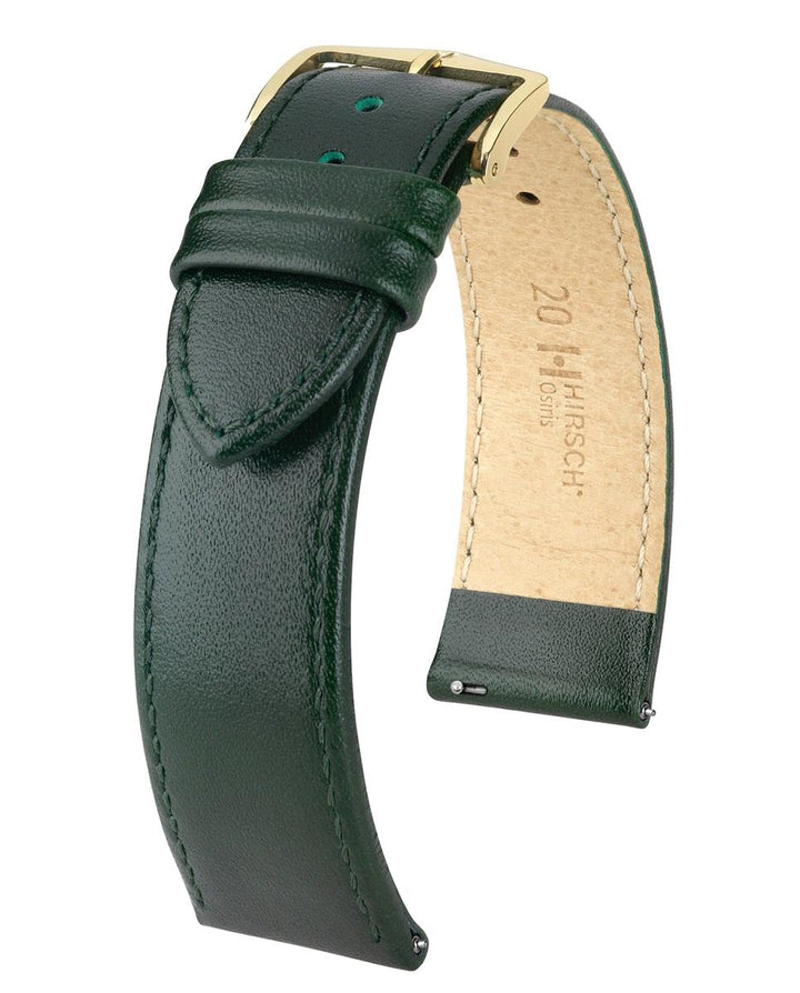 HIRSCH OSIRIS L DARK GREEN SHINY CALF 20/18MM