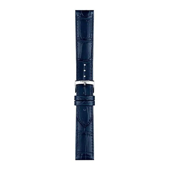 Tissot blauwe leren horlogeband T852051029