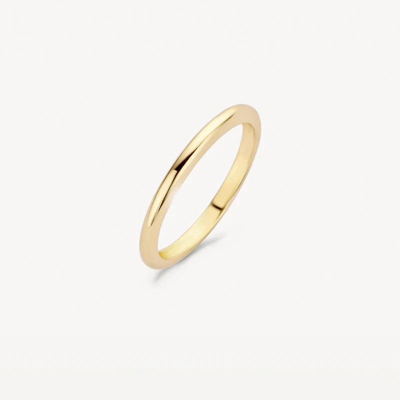 14 kt Geelgouden Ring Gladde Band ⌀ 2 mm - 1117YGO