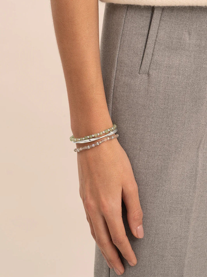 Bracelet | Lime Jade Roundel Interstellar - Gold SBG-GEM64-MIX-RDL