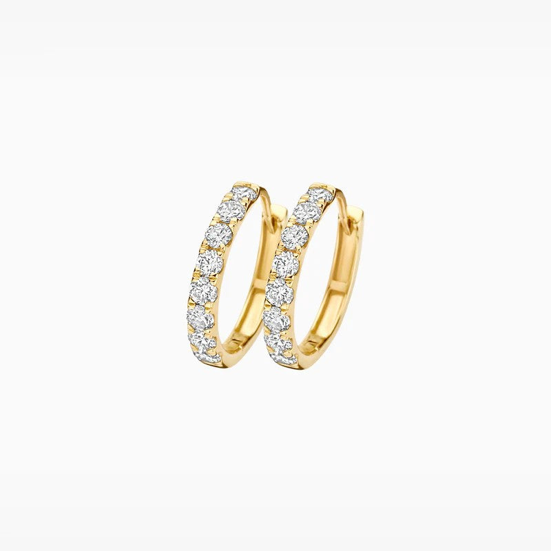 14k Geelgouden Oorringen met Lab-Grown Diamanten  LG7032Y