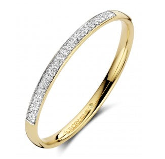 Fjory bangle armband ovaal 6 mm geel – 76 diamanten totaal 1,52 crt