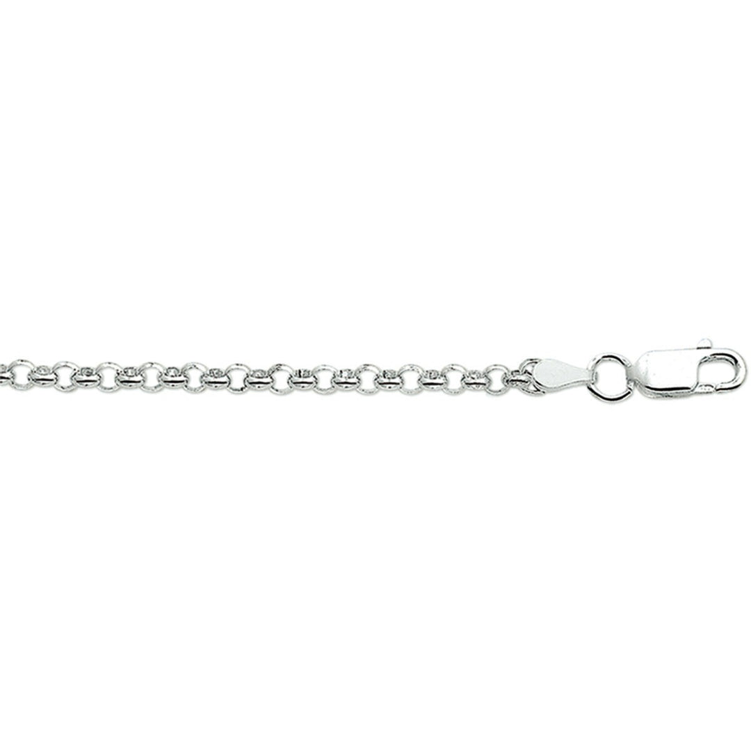 Zilveren collier jasseron 3,0 mm 45 cm