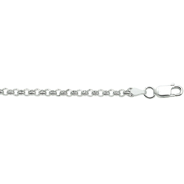 Zilveren collier jasseron 3,0 mm 45 cm