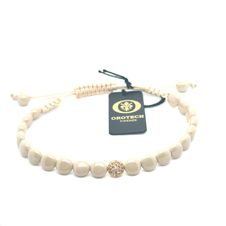 18kt Orotech Bracelet Zwart Ceramic B10-22SYW 0.03ct