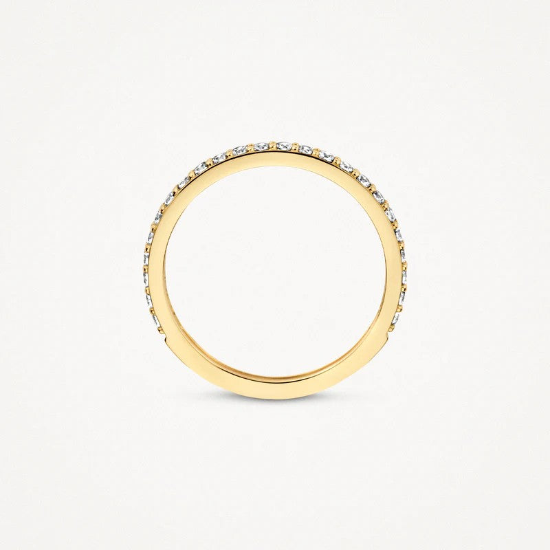 14k Geelgouden Ring met Pavé-Zirkonia – 1244YZI