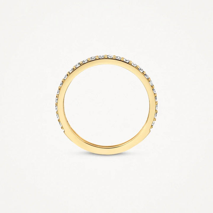 14k Geelgouden Ring met Pavé-Zirkonia – 1244YZI