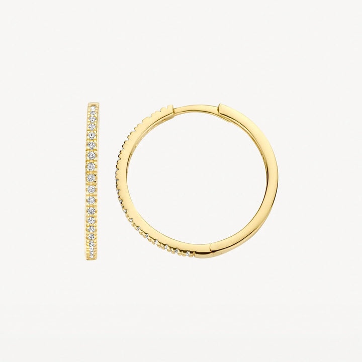 14 kt ooringen Blush Zirkonia 7306YZI