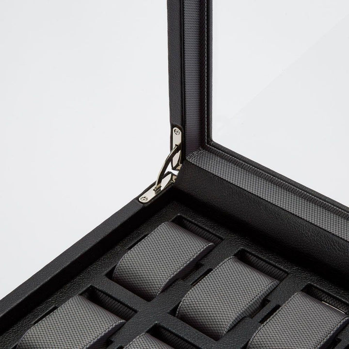 466202 Viceroy 10 PC Watch Box w/ Drawer - Black