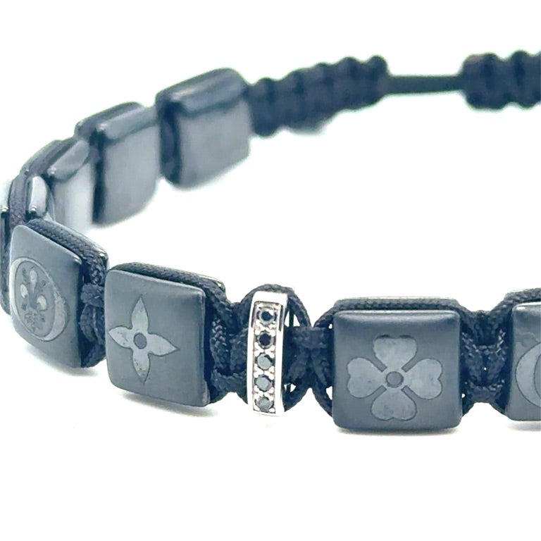18 kt Orotech Bracelet Ceramic Brown Diamond 0.05ct B15-52NHK