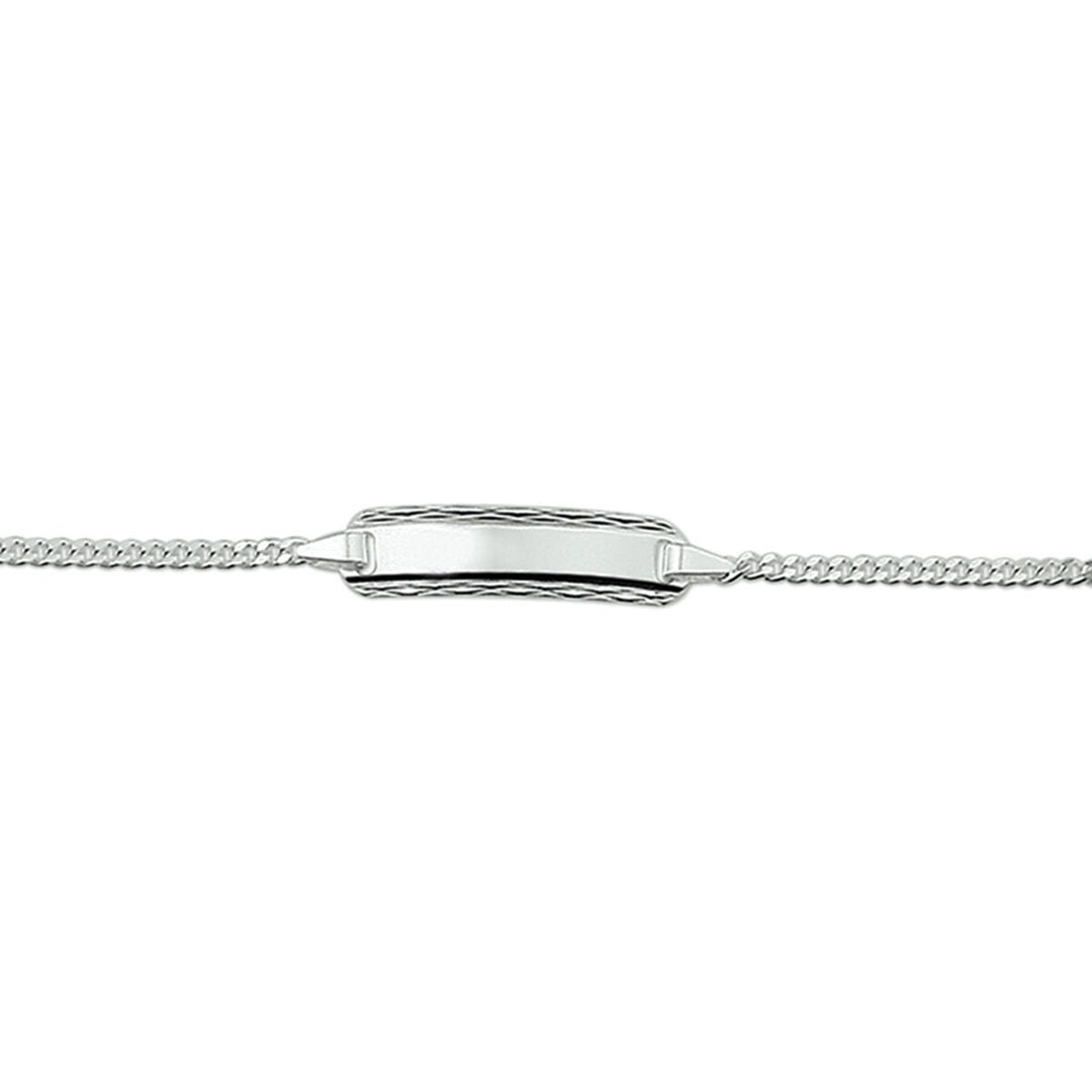 Graveerarmband 11-13cm zilver wit 10.05687