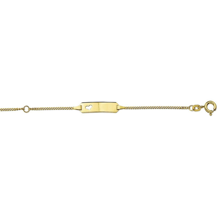graveerarmband hart gourmette 4-zijdes geslepen