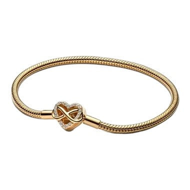 Pandora Moments Armband Goldplated Sparkling Infinity Heart – 18 cm