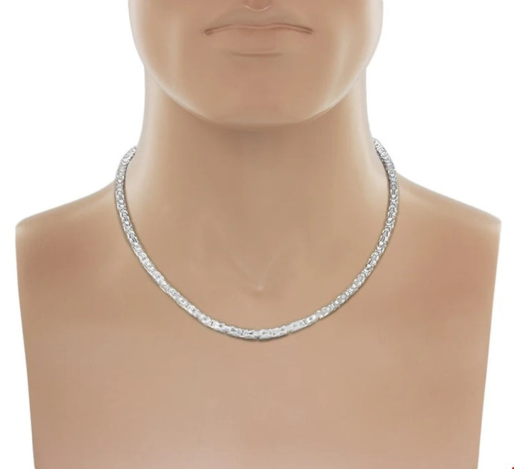 Massief Zilveren Koningscollier – 5 mm – 60 cm