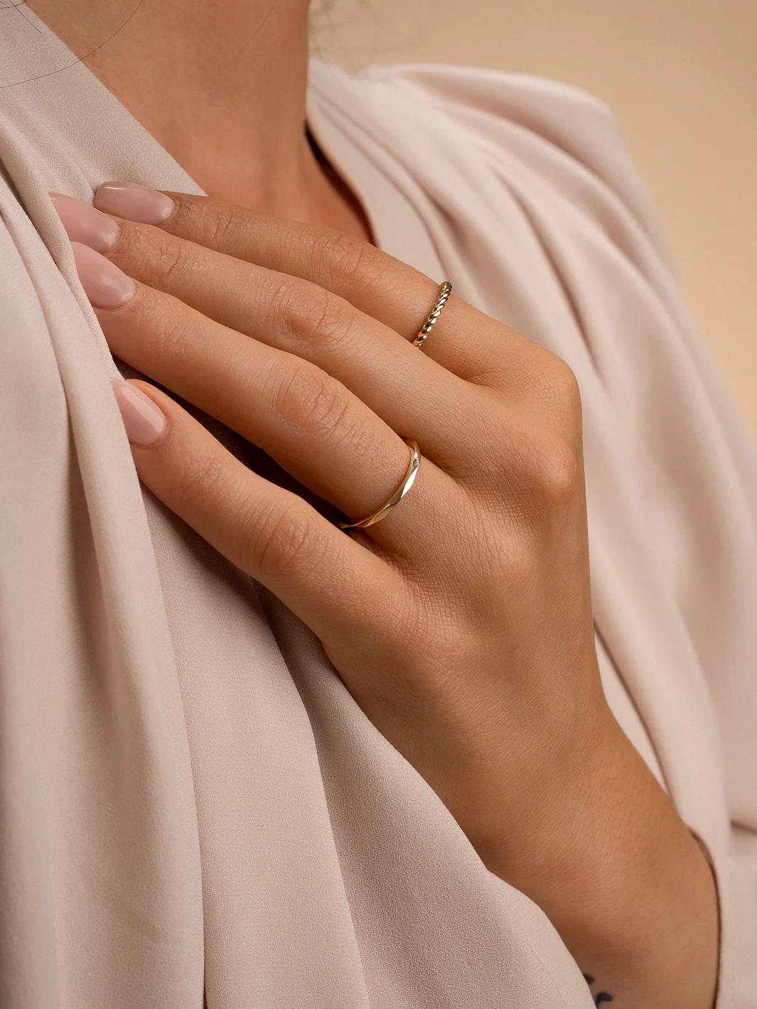 Twist Ring Additional - 9 karaat SRIG04-54
