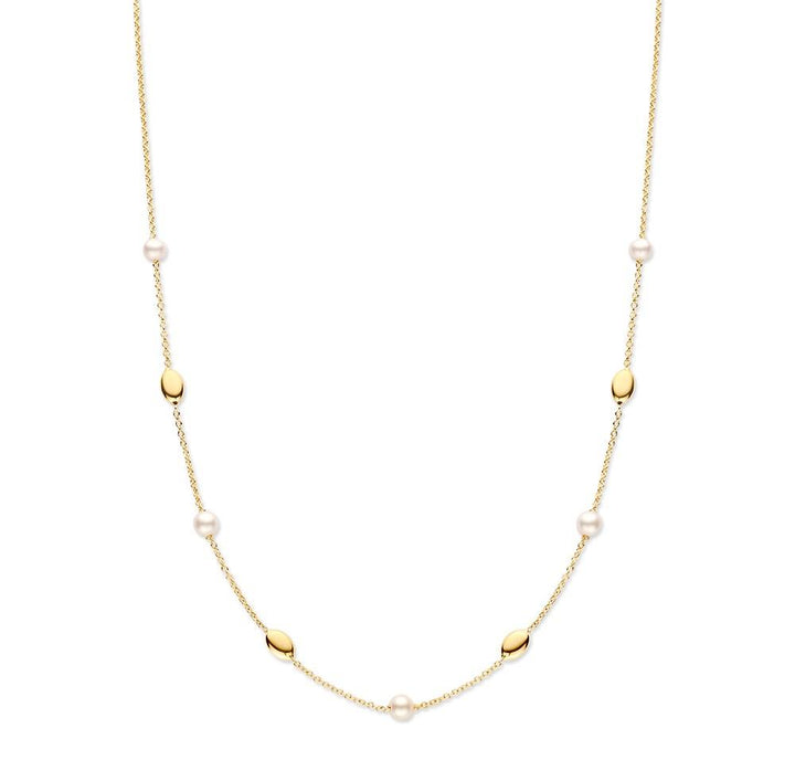 Collier 14k geelgoud met parels CW137888