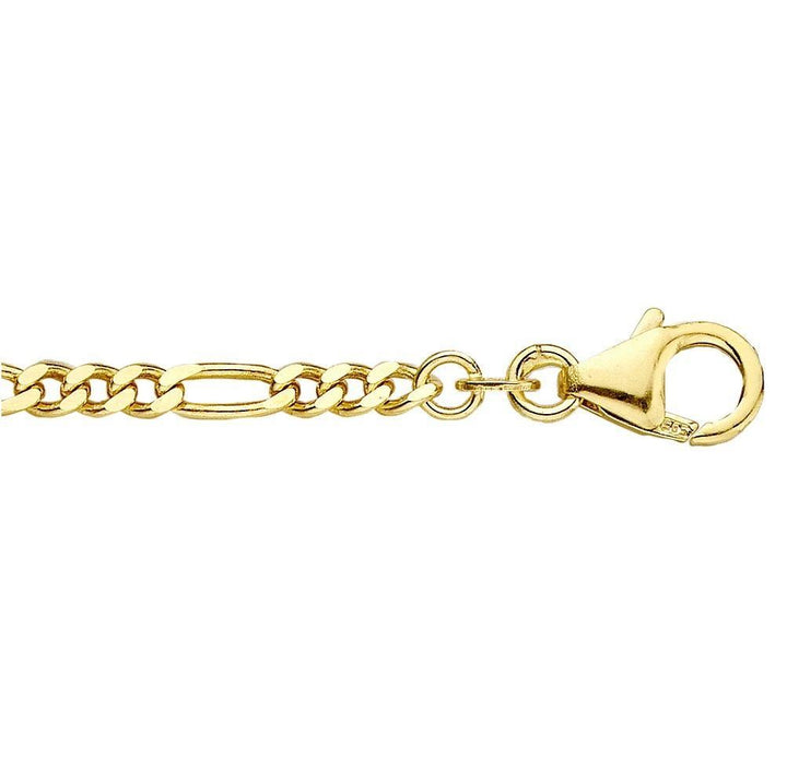 14 kt lengtecollier figaro 50 cm  1,7 mm