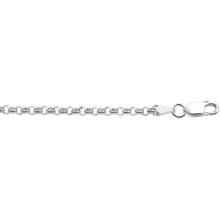Zilveren jasseron collier 3,0 mm 80 cm