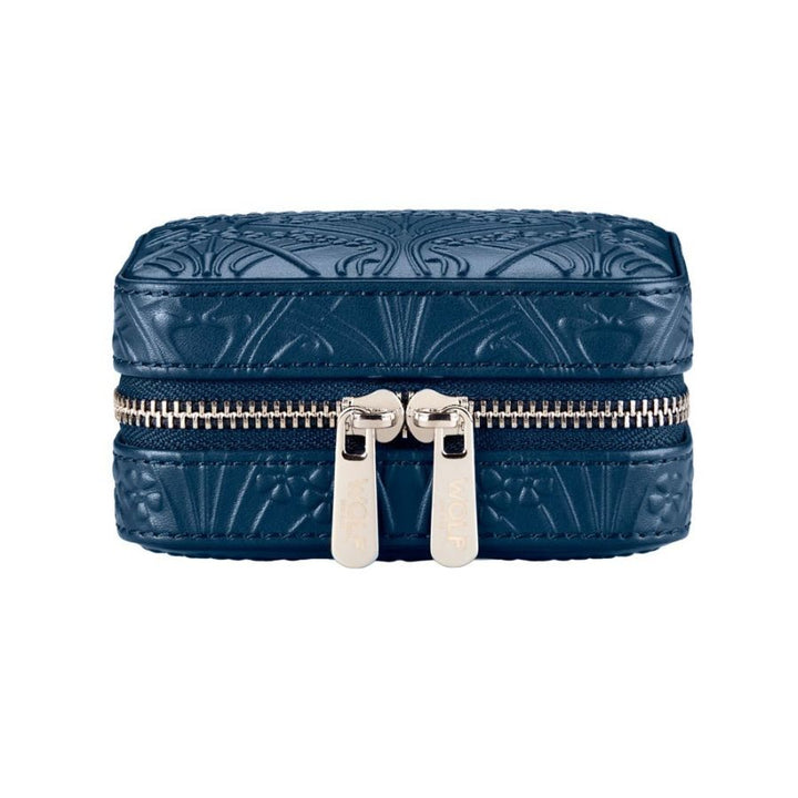 WOLF X LIBERTY Small Travel Jewellery Zip Case Navy – Ianthe 381317