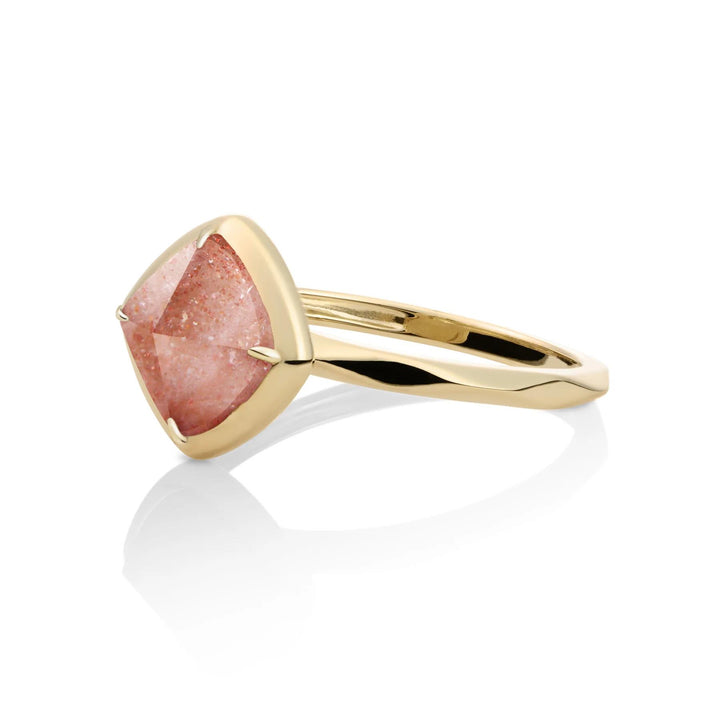 Edge Ring Sunstone | 9 karaat SRIG01-G58-54