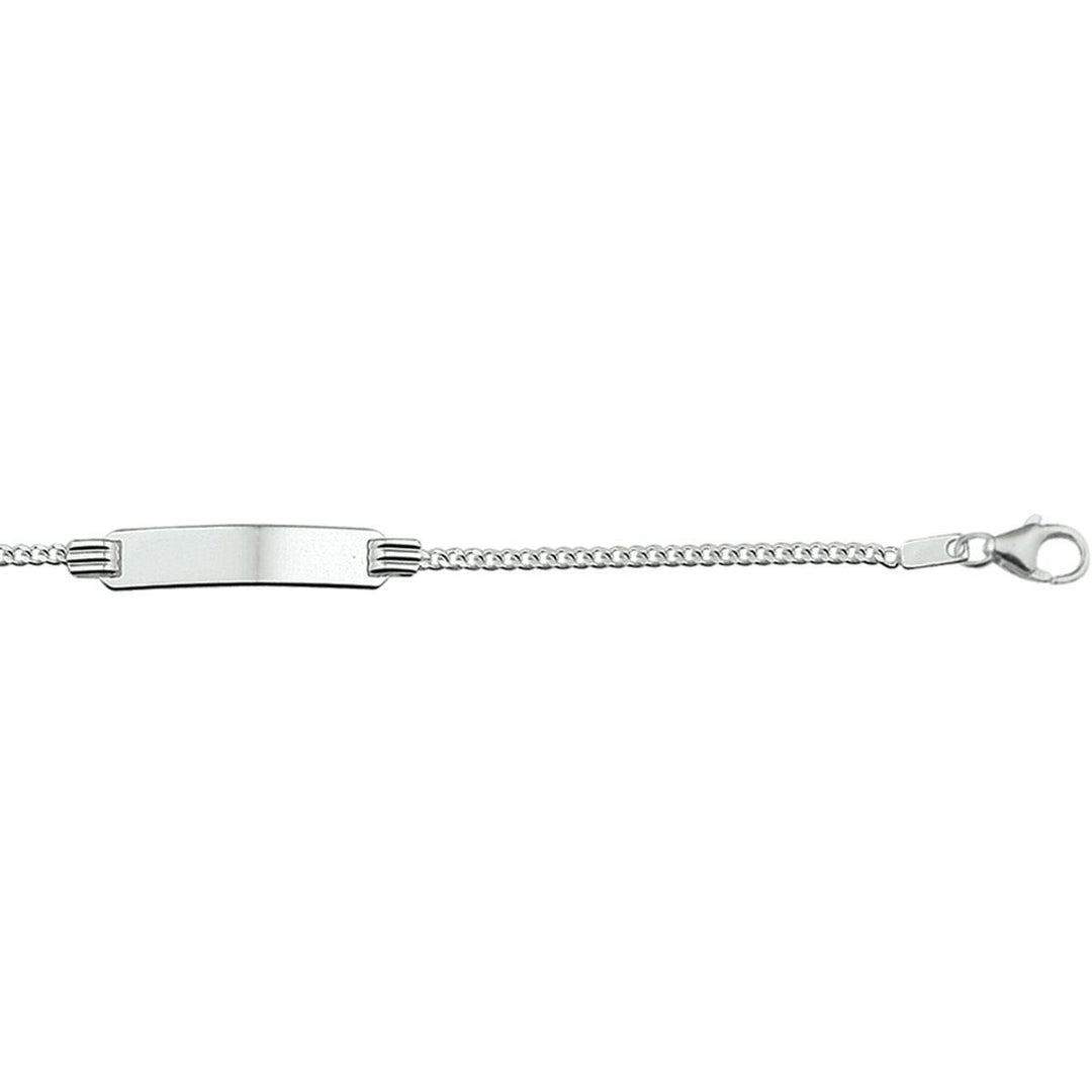 Zilveren Graveerarmband Gourmette Plaat 4,8 mm – 13-15 cm