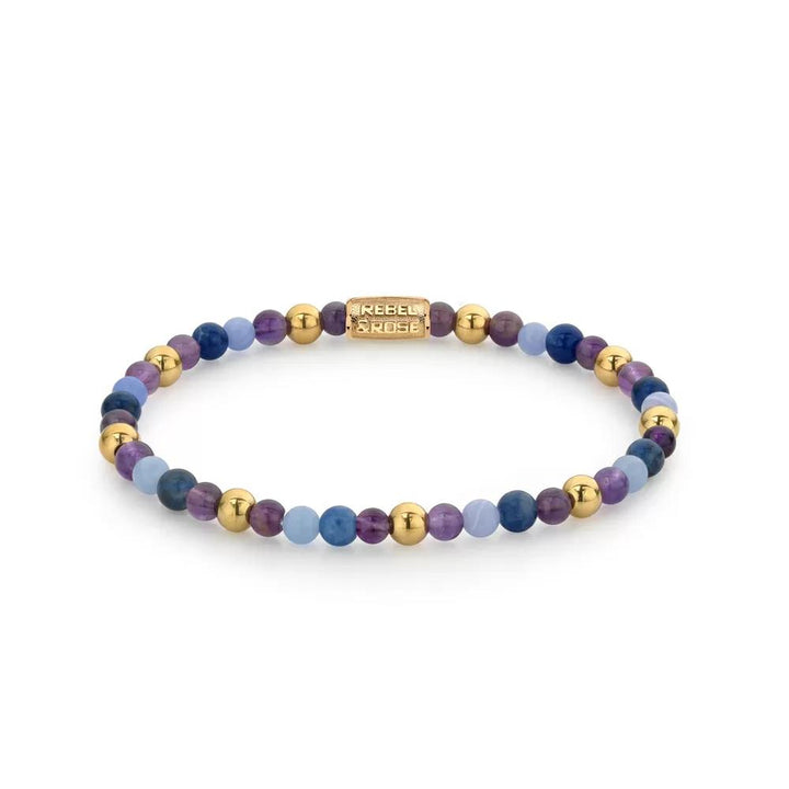 Rebel and Rose Are Violets Blue? RR-40064-G-S Armband 16,5cm