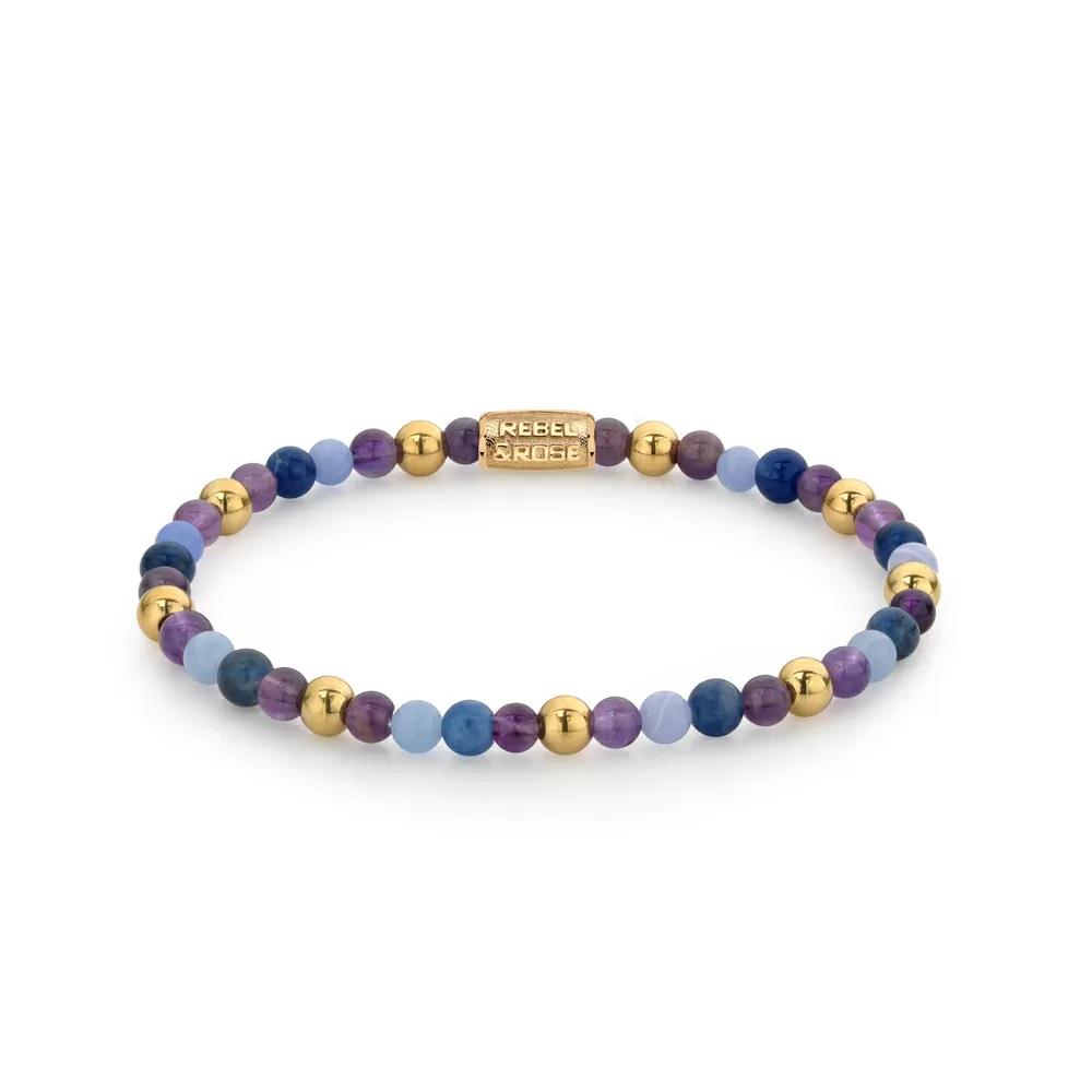 Rebel and Rose Are Violets Blue? RR-40064-G-S Armband 16,5cm