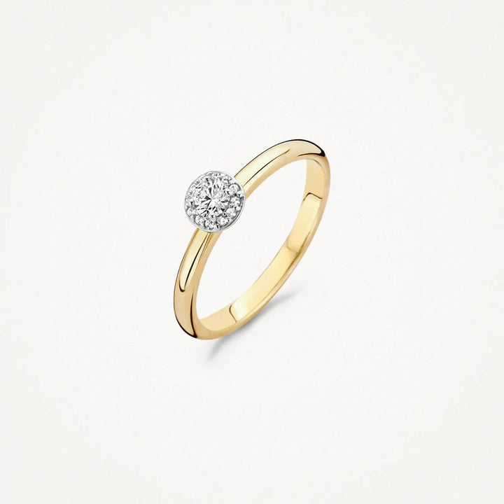 Blush Jewels ring 1131BZI - 14k Geelgoud met Zirkonia maat 54
